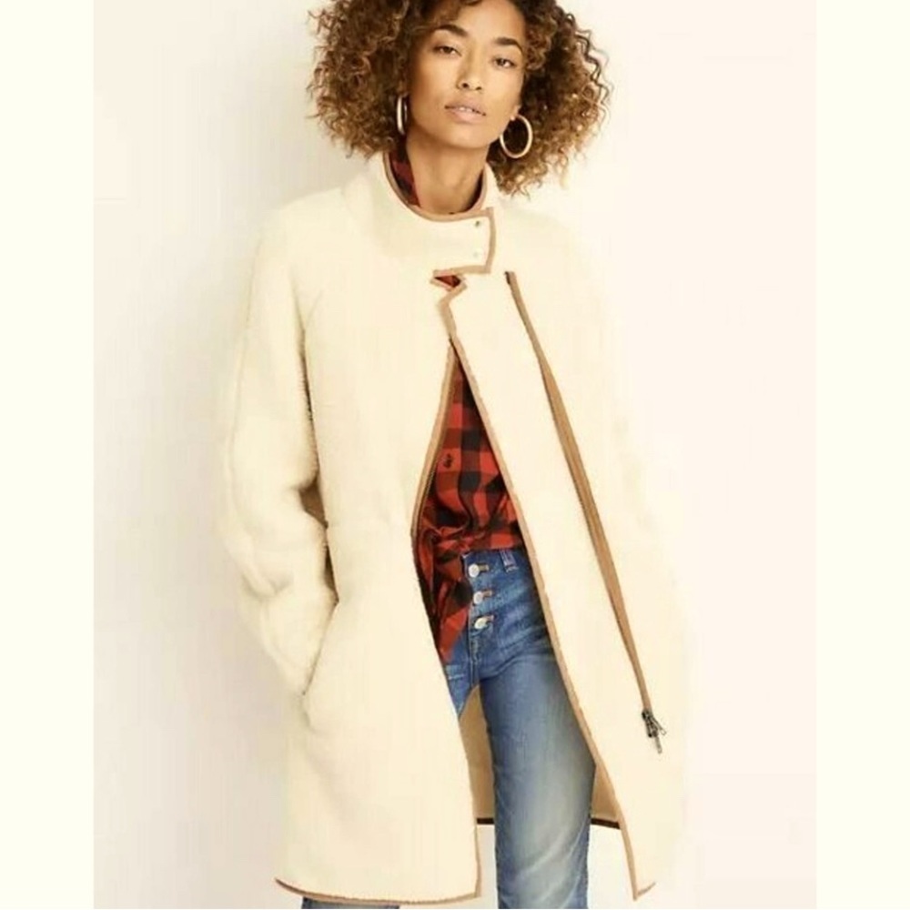 EUC Madewell Italian Sherpa Estate Coat in XS.